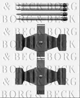 BORG & BECK bbk1272 -  Комплектующие, колодки дискового тормоза